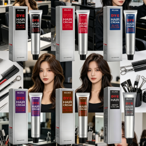EELHOE | EELHOE Hair Dye Cream Smooth Silky Long Lasting Vibrant Color Nourishing Fashion Gentle Formula Protect Hair Coloring Cream 100g