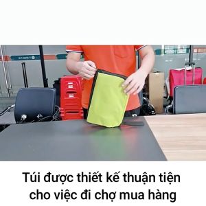 Túi xách đi chợ có bánh xe kéo Túi sách đi chợ thời trang tiện dụng