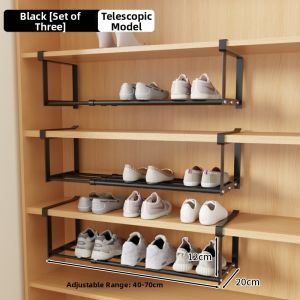 MINGZHIYIFAN | Adjustable Shoe Rack with Tiered Shelving Easy Installation