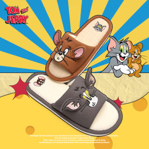 XIXITIAO | Tom and Jerry Inspired Air Conditioner Friendly Slippers Cotton Linen
