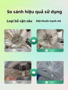 MONLEYTA | Pha lê rửa máy giặt chính hãng Phun thuốc tẩy rửa mạnh mẽ kháng khuẩn làm sạch sâu vết bẩn Máy giặt lồng chuyên dụng