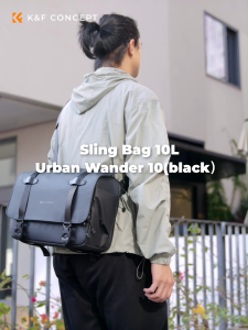 K&F CONCEPT 10L Sling Bag Crossbody Shoulder Bag Compact Case Lightweight and Waterproof Sling Bag suitable for Daily or Travel