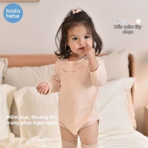KAOLANBIBI | Bodysuit Dài Tay Cho Bé Gái Mềm Mại In Hoa Xuân Thu