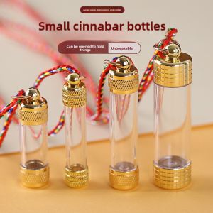 Commemorative Relatives Pendant Storage Cinnabar Hollow Package Can Be Opened Things Glass Case Hair Cinnabar Pet Preservation
