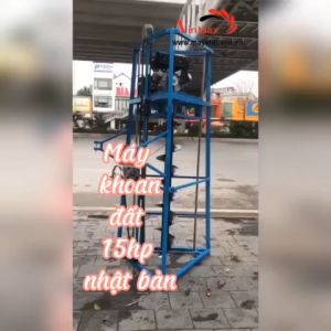 Giàn máy khoan sâu 2m đường kính 30cm có đề nổ