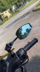 [READY STOCK] NMAX 155 V3 Side Mirror Blue Mirror Aluminum Napoleon NVX XMAX Yamaha Universal NMAX Turbo Neo Accessories