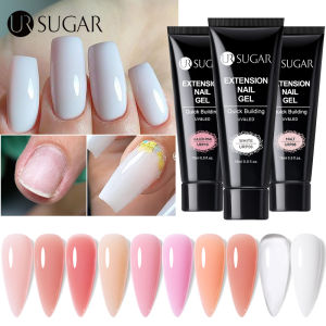 UR SUGAR 1pc 15ml Nail Extension Gel Nail White Pink Building Gel Nail Acrylic Gel UV LED Quick Extension Of Crystal Nail Gel
