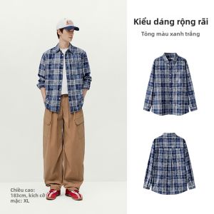 Semir | Áo Sơ Mi Dài Tay Họa Tiết Caro Cổ Đính Kinh Điển