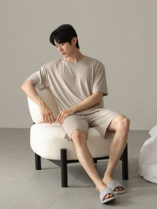 me home wear | Cooling Modal Summer Short Sleeves Shorts Pajama Set