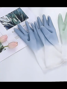 [BISA COD] SARUNGAN TANGAN CUCI PIRING KARET TEBAL ANTI SOBEK ANTI SLIP BAHAN PVC HARGA 2 PCS SARUNG TANGAN LATEX