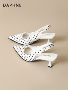 Daphne | Vintage French Bow Polka Dot Pointy Heels