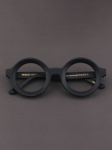 MOSCOT LEMTOSH Vintage round Frame Thick Handmade Matte Black Optical Glasses Full Frame High Quality Material for Men