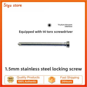 1.5mm stainless steel locking AO self-tapping screw T4 plum blossom interface pet animal TPLO bone nail instrument LCP