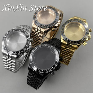 Top 40mm VK63A Quartz Chronograph For Daytona With Jubilee Bracelet Sapphire Crystal Watch Case VK63 VK64 Movement Ceramic Bezel