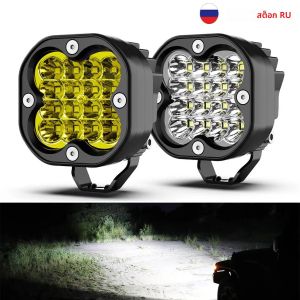 NAOEVO 3 นิ้ว LED Work Light Bar 12V สปอตไลท์ 4x4 Offroad อุปกรณ์เสริม LED ไฟหน้าหมอกโคมไฟสําหรับรถจักรยานยนต์รถจี๊ปรถบรรทุก ATV