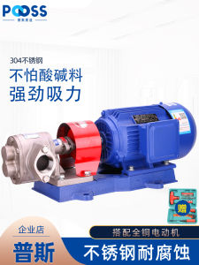 Pус KCB304 Stainless Steel Gear Oil Pump Motor Explosion Proof High Pressure Self Priming Copper Core Corrosion Resistant Chemical Pump