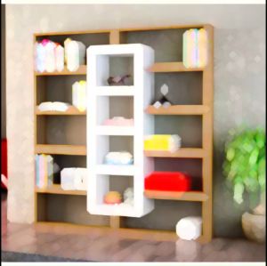 Tủ Sách Trang Trí Nội Thất Phòng Khách Kệ Sách Chưa Lắp Ráp Hiện Đại 2X Decor - 2X199