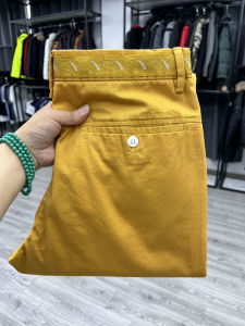 Quần Dài Nam Thời Trang Mùa Xuân Hè Mỏng Co Giãn Quần Dài Ống Đứng Thêu Thắt Lưng Cạp Cao Quần Dài Nam