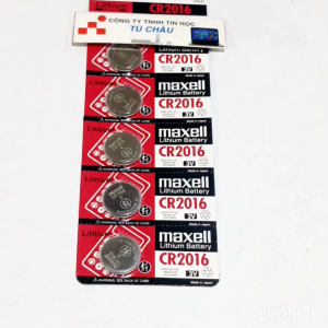 Pin 3V 2016 CR2016 DL2016 5000LC E-CR2016 / Giá bán 1 Vĩ (5 Viên) - Pin Maxell