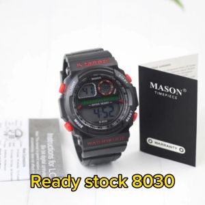 Jam tangan Pria Mason 8030M tali silicon digital original