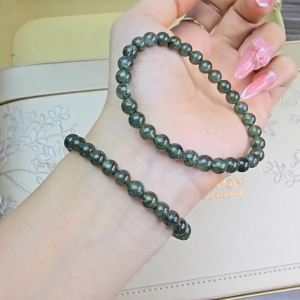 Q1659 Vòng đá phong thủy Thạch Anh Tóc Xanh cho mệnh Mộc và Hoả - Phong Thuỷ TUDO