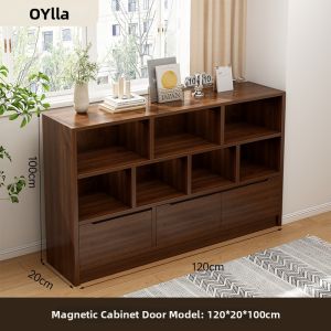OYIla | Vintage Style Bookshelf Storage Cabinet