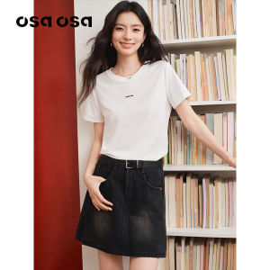 OSA | White Short Sleeve T-Shirt Comfortable All-match Office Wear