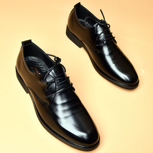 Leather Shoes Mens Summer Thin Business Formal Wear Soft Surface Black British Style Pointed Toe Wedding Bridegroom Mens Shoes with Suit