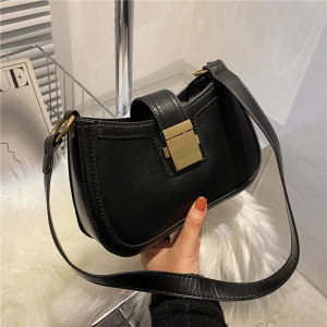 กระเป๋าสะพายไหล่ทรงสี่เหลี่ยมเล็กสไตล์เกาหลีสำหรับผู้หญิงในช่วงฤดูร้อนปี 2022 กระเป๋าสะพายไหล่แบบซิปขนาดเล็ก กระเป๋าสะพายไหล่แบบเรียบง่ายและทันสมัย ​​กระเป๋าสะพายข้างแบบย้อนยุค