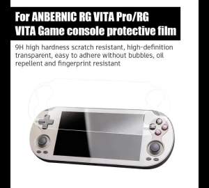 HD Clear Protective Film for ANBERNIC RG VITA Pro Game Console Anti-Fingerprint Tempered Glass Screen Protector for RG VITA