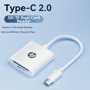 HP | Multi-format SD TF Card Reader TypeC Connector Compatible Multiple Devices