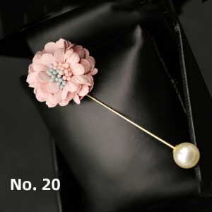 Colorful Gingham Fashion Chest Pin Womens Elegant Korean Style Business Suit Decorative Brooch Floral Art Cloth Needle