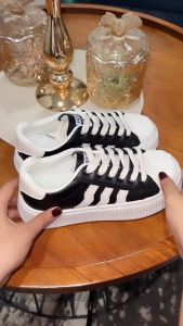 Haseena Chava Sepatu Wanita Sneakers Fashion Simple Putih Hitam