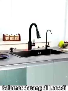LENODI Set Lengkap Kitchen Sink Black 7843 / Wastafel Stainless 304 / Wastafel Dengan Keran