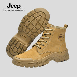 Jeep anti slip hiking shoes outdoor high top Martin boots summer breathable sports hiking shoes for men