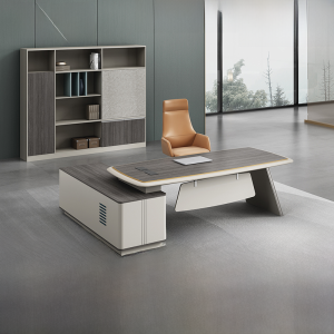 Office Desk Minimalist Modern Manager President Single Desk Office High-End Table and Chair Combination Executive Desk Boss Desk