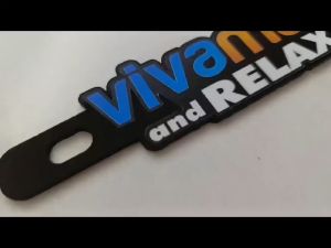 WECAST VIVAMAX AND RELAX MOTORCYCLE PLATE ACRYLIC BADGE-3mm Acrylic-based and Printed Sticker