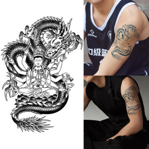 SAI มายากลสักนานถึง2สัปดาห์สติ๊กเกอร์รอยสักคงทนกันน้ำรอยสักปลอมชั่วคราว 19ซม. × 12ซม