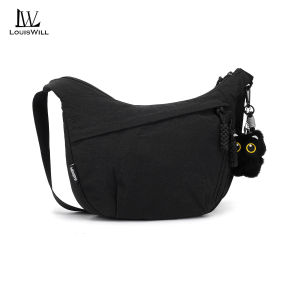 LouisWill Mens Chest Bag Shoulder Bag Large Capacity Shoulder Bag Wear-resistant Cross body Shoulder Bag Cat Bag Pendant Shoulder Bag Leisure Shoulder Bag