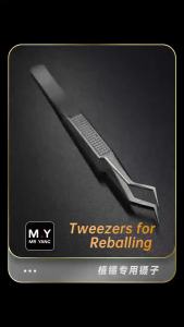 YCS MY-Plating Tin TweezersStainless Steel High Hardness Anti-Corrosion Precision Tweezers Electronic Component Repair Tool