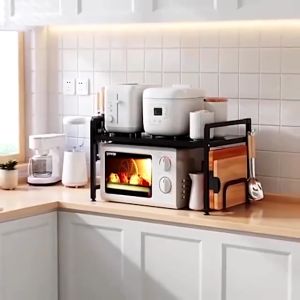 Microwave Rack Oven Rack Rak Dapur Kitchen Organizer Kitchen Rack Storage Rack Seasoning Rack