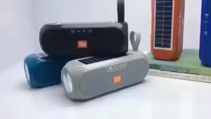 T&G | Solar Radio FM Outdoor Portable Wireless Bluetooth Speaker Music Sound Box Subwoofer Bass Aux PC TV Computer TV Hifi Stereo Mp3