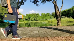 solar cell โซล่าเซลล์พับได้ พกพาได้ แผงโซลาร์เซลล์ 300W จริง พับ 3 ทบ ใช้ได้ทั้ง USB/DC กันน้ำ IPX4 ชาร์จมือถือ พาวเวอร์แบงค์ เครื่องปั่นไฟ กลางแจ้ง