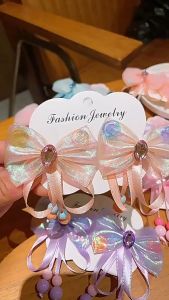 LD-C1156 Jepitan Pita Anak Ikat 2 Set Aksesoris Rambut Anak Perempuan / Jepit Pita 2pcs Set Lucu