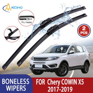 For Chery COWIN X5 2017-2019  Car Wiper U-type Soft Rubber Boneless Wiper HD Quiet Durable Automotive Wiper 24"+18"