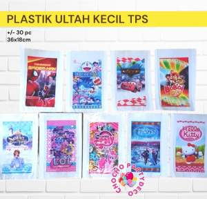 [30pc] Plastik ultah kecil - murah uk.36x18cm