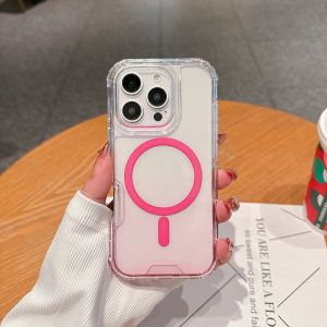 Premium 3in1 Gradient Protect Case for IPhone 17 Air 16 15 14 Plus 13 12 Pro Max for Magsafe Wireless Charging Shockproof Cover