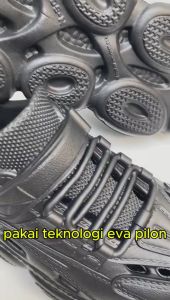 Sepatu Karet Pria Slip On Clogs Bahan Karet EVA Empuk Nyaman Anti Licin Size 39-44