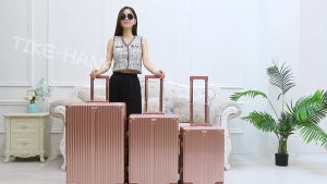 TIKE กระเป๋าเดินทาง28/24/20นิ้ว กระเป๋าเดินทางล้อลาก Suitcase กรอบอลูมิเนียม883 และ ชิป003 วัสดุPC ล้อที่ถอดได้ กรณีรถเข็นแฟชั่น Trolley Bag
