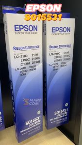 ผ้าหมึกริบบอนแท้ Epson S015531 Original Ribbon LQ-2180i/2190 ใช้กับเครื่องปริ้นเตอร์ ดอทเมตริกซ์ (หัวเข็ม) Epson รุ่น Epson LQ-2180 EpsonLQ-2180C EpsonLQ-2580H EpsonLQ-2190 EpsonLQ-2190C